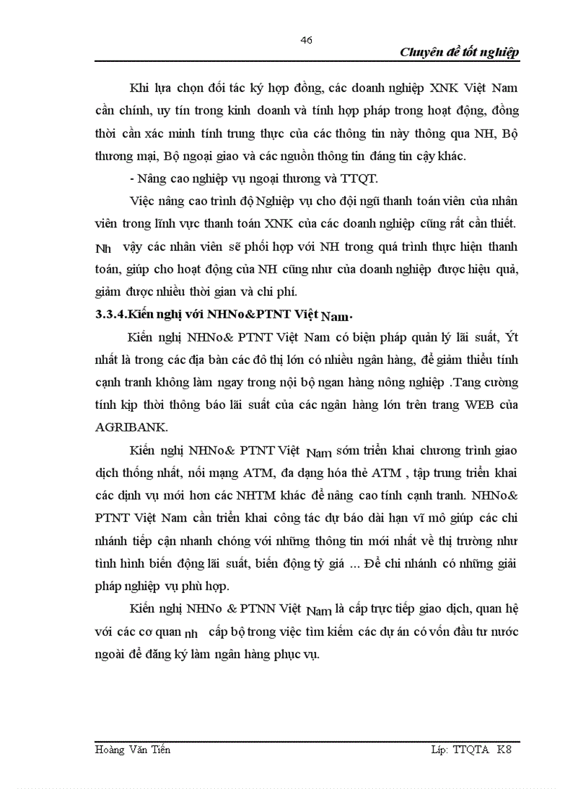 image for page Giải pháp nâng cao chất lượng thanh toán tín dụng chứng từ tại NHNo PTNT chi nhánh Nam Hà Nội