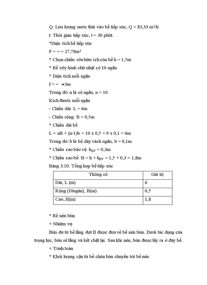 image for page Tính toán các công trình đơn vị trong dây chuyền xử lý nước thải