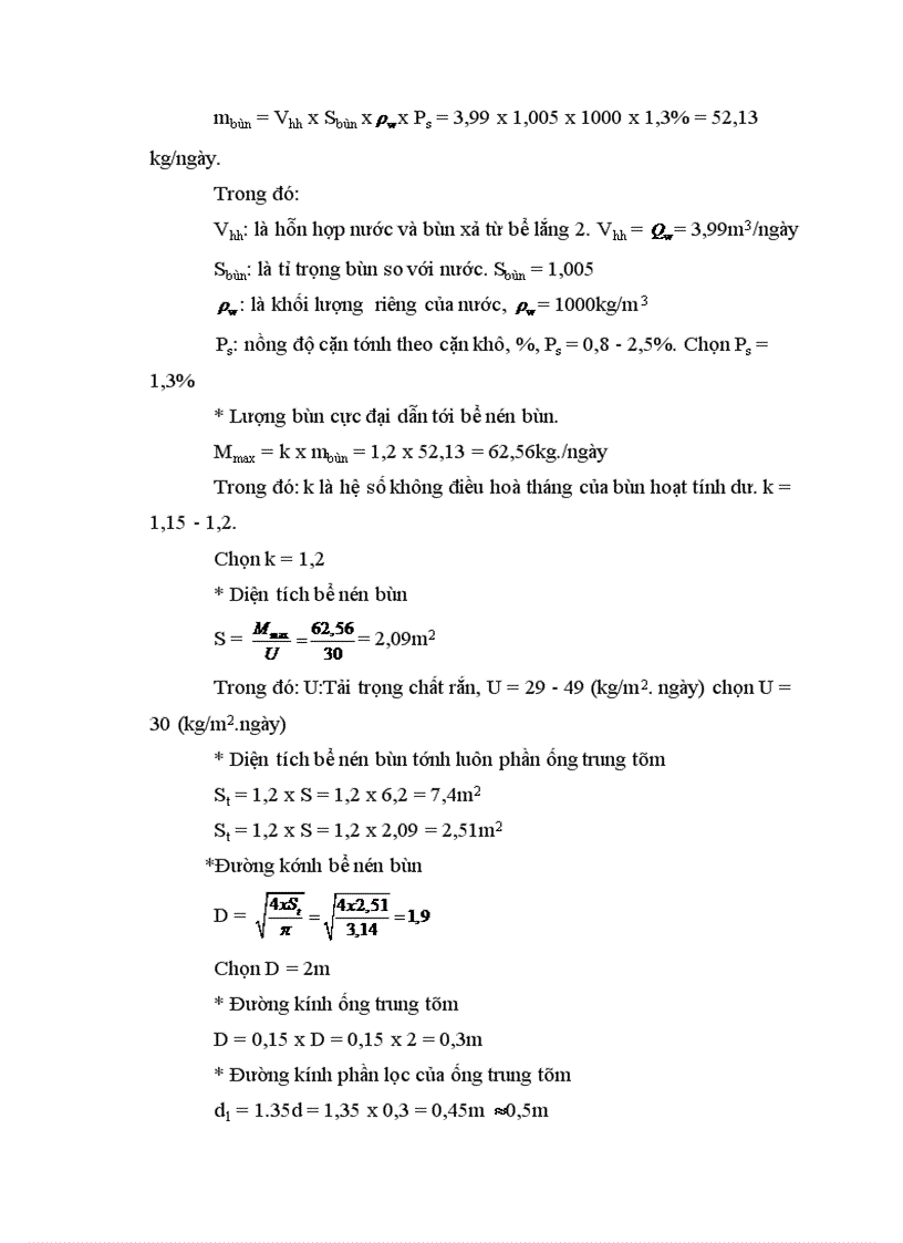 image for page Tính toán các công trình đơn vị trong dây chuyền xử lý nước thải