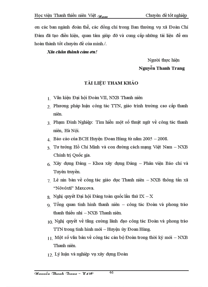 image for page Thực trạng và một số giải pháp nhằm nâng cao chất lượng đội ngũ cán bộ Đoàn trên địa bàn Huyện Đoan Hùng tỉnh Phú Thọ