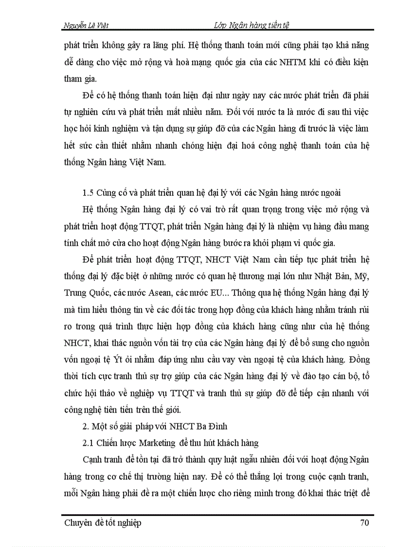 image for page Thực trạng hoạt động thanh toán quốc tế tại NHCT khu vực ba đình