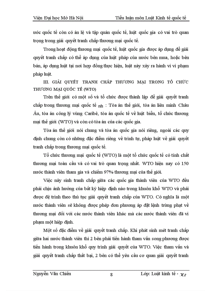 image for page Pháp luật về giải quyết tranh chấp thương mại quốc tế