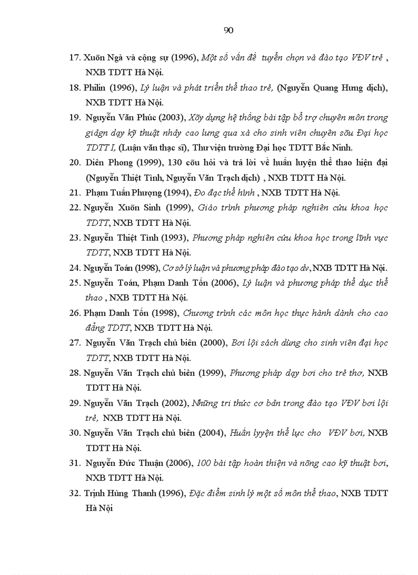 image for page Lựa chọn hệ thống bài tập bổ trợ chuyên môn trong giảng dạy kỹ thuật bơi trườn sấp cho sinh viên khoa TDTT Trường Đại học Sư phạm Thái Nguyên