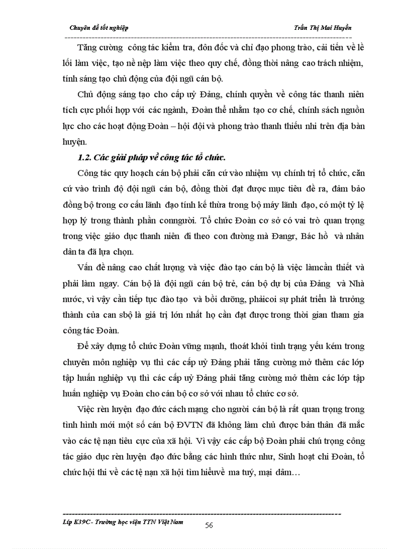 image for page Thực trạng và các giải pháp nhằm nâng cao chất lượng đội ngũ cán bộ Đoàn cơ sở trên địa bàn huyện Phù Yên Tỉnh Sơn La