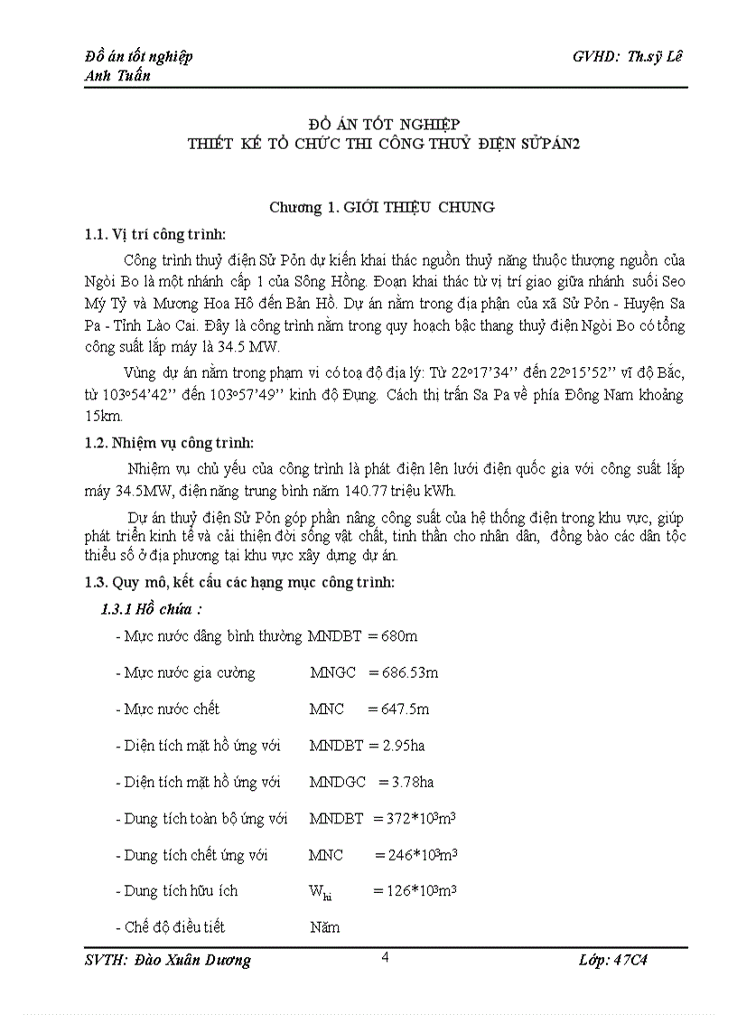 image for page Thiết kế tổ chức thi công thuỷ điện SỬPÁN2