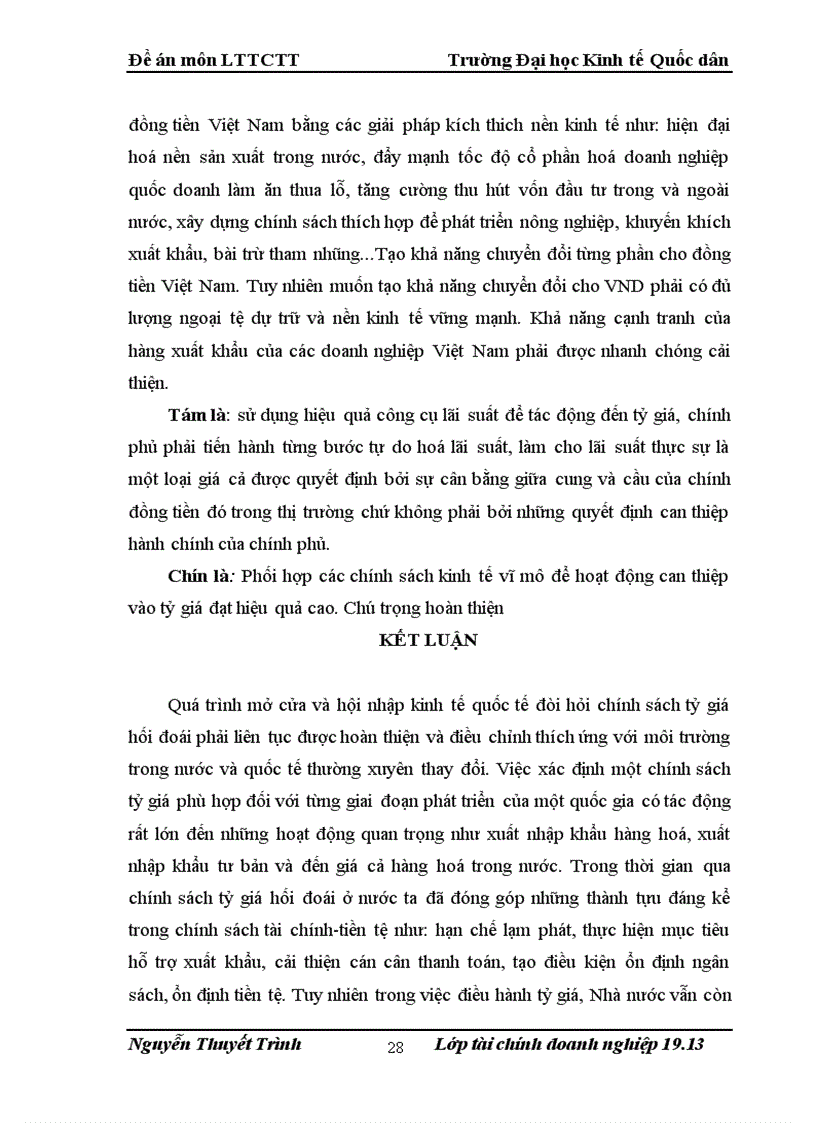 image for page Hoàn thiện chính sách tỷ giá của Việt Nam