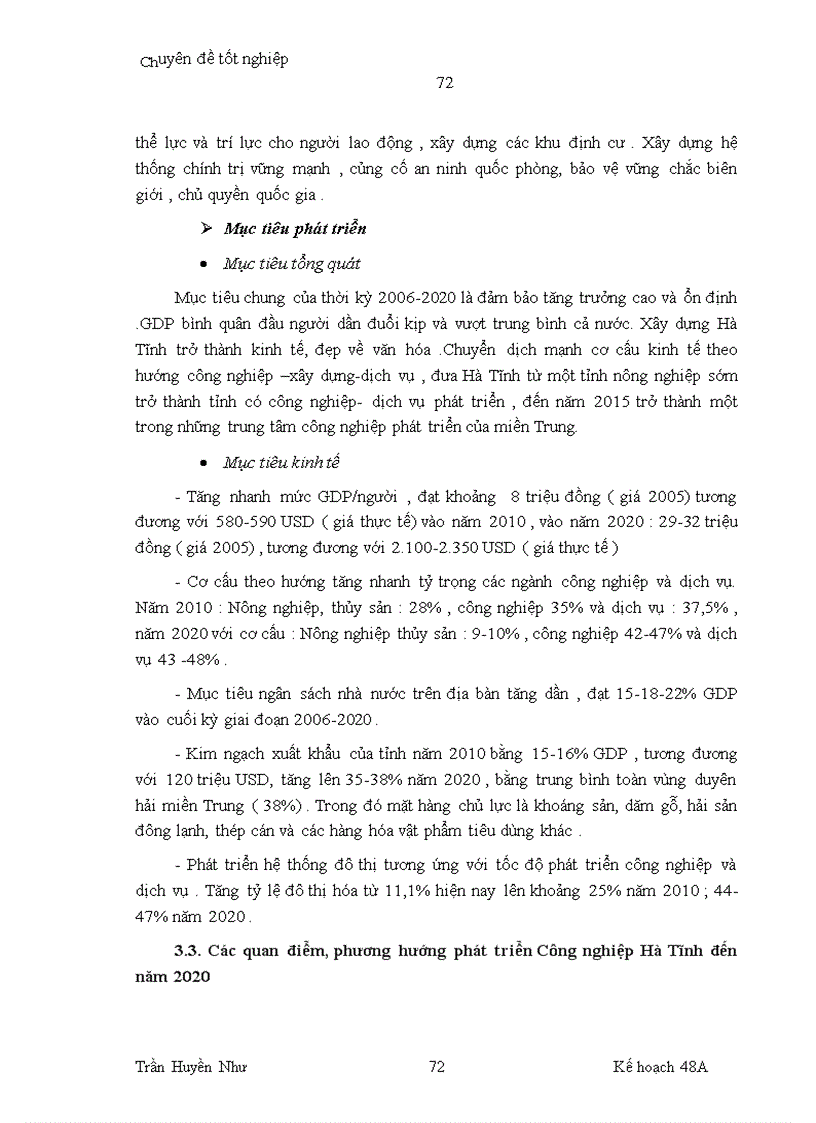 image for page Phương hướng phát triển công nghiệp Hà Tĩnh đến năm 2020