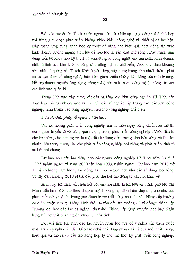 image for page Phương hướng phát triển công nghiệp Hà Tĩnh đến năm 2020