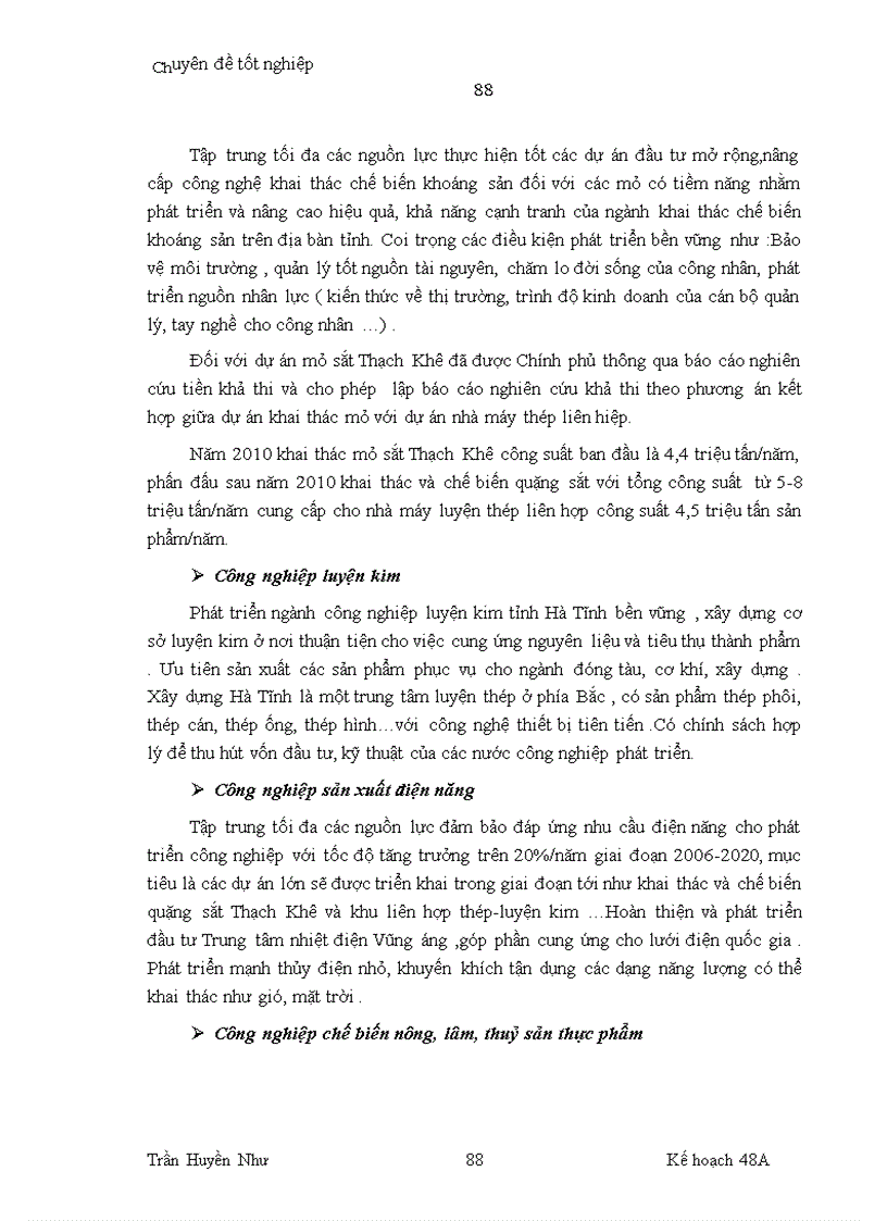 image for page Phương hướng phát triển công nghiệp Hà Tĩnh đến năm 2020