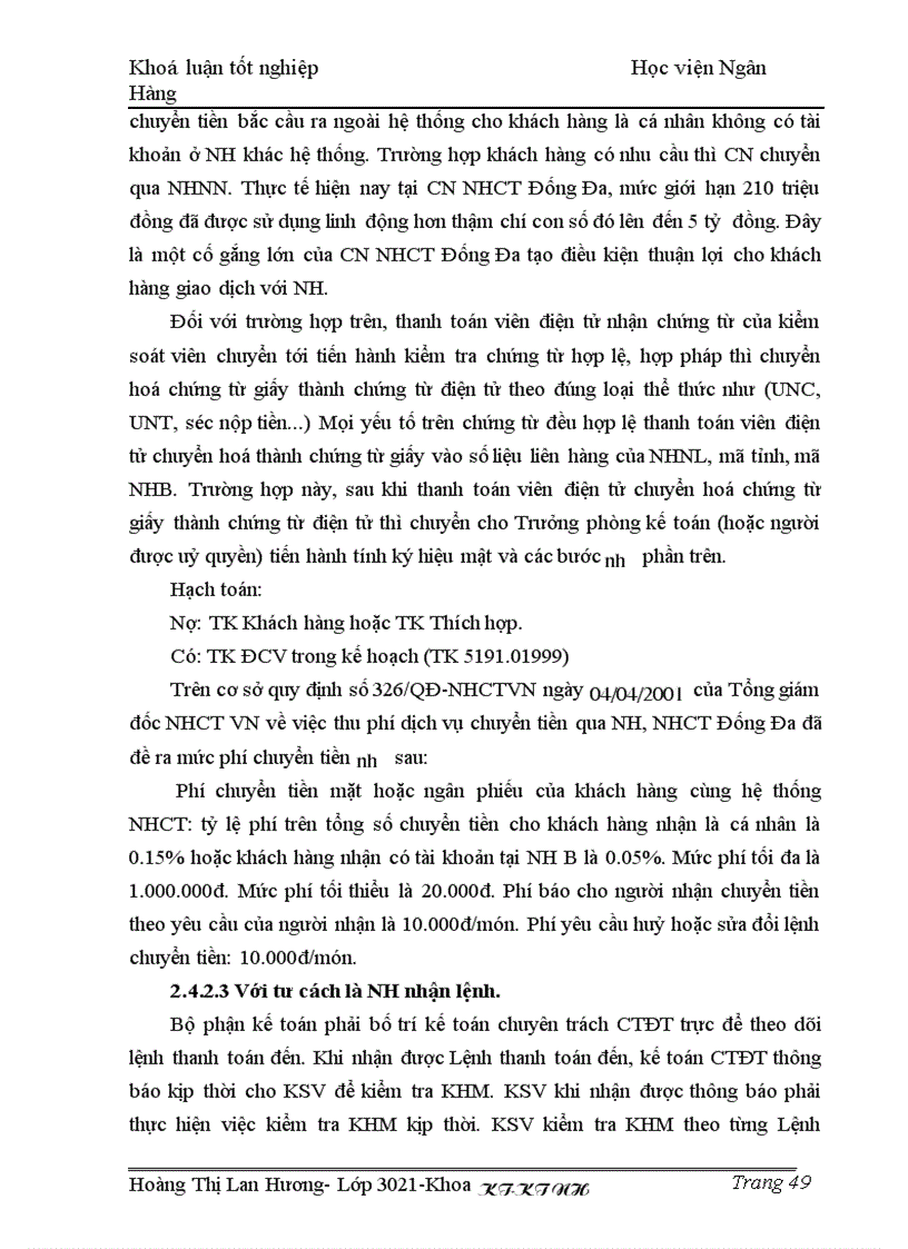 image for page Giải pháp nhằm nâng cao chất lượng công tác thanh toán chuyển tiền điện tử tại Chi nhánh Ngân hàng Công thương Đống Đa Hà Nội