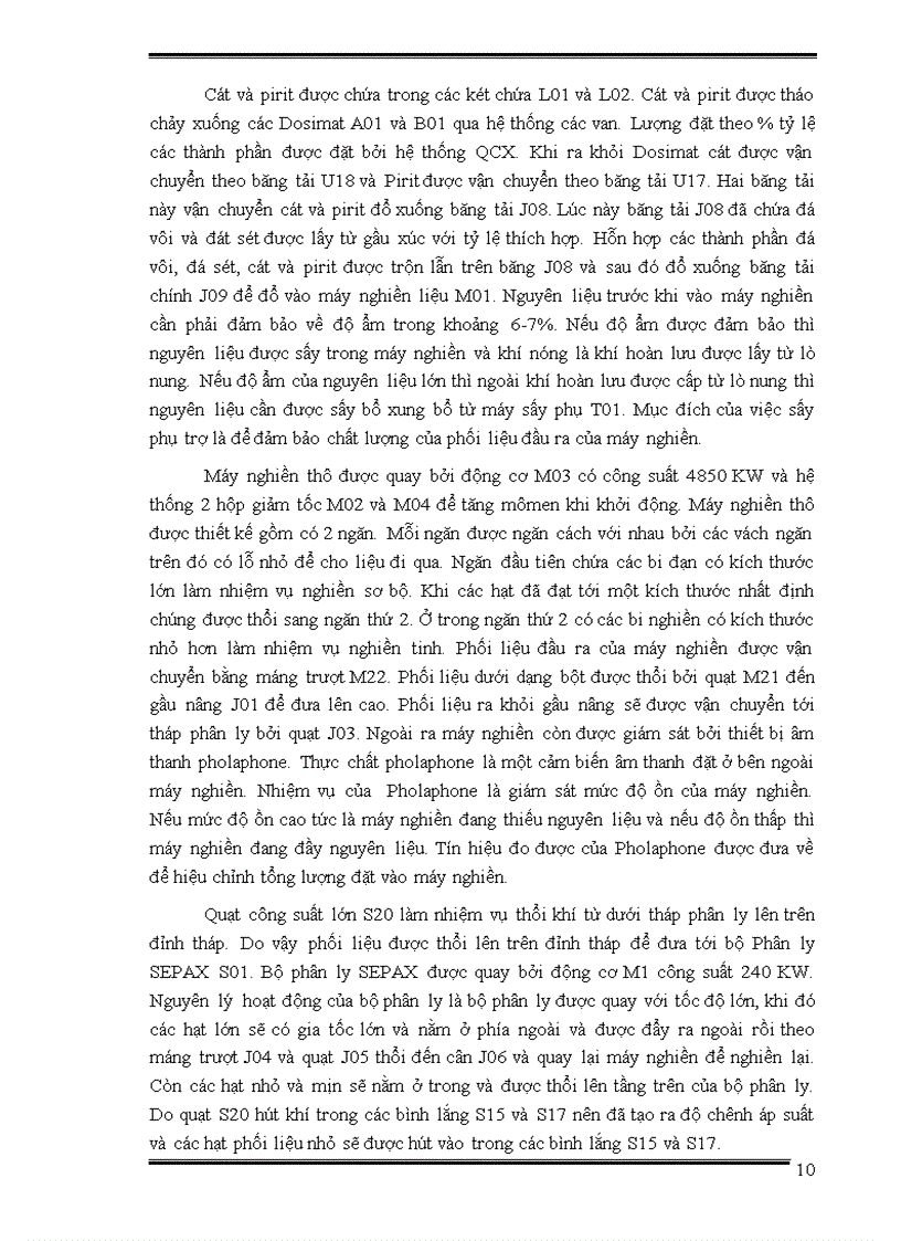 image for page Phân tích và nghiên cứu hệ thống điều khiển công đoạn nghiền liệu của nhà máy xi măng