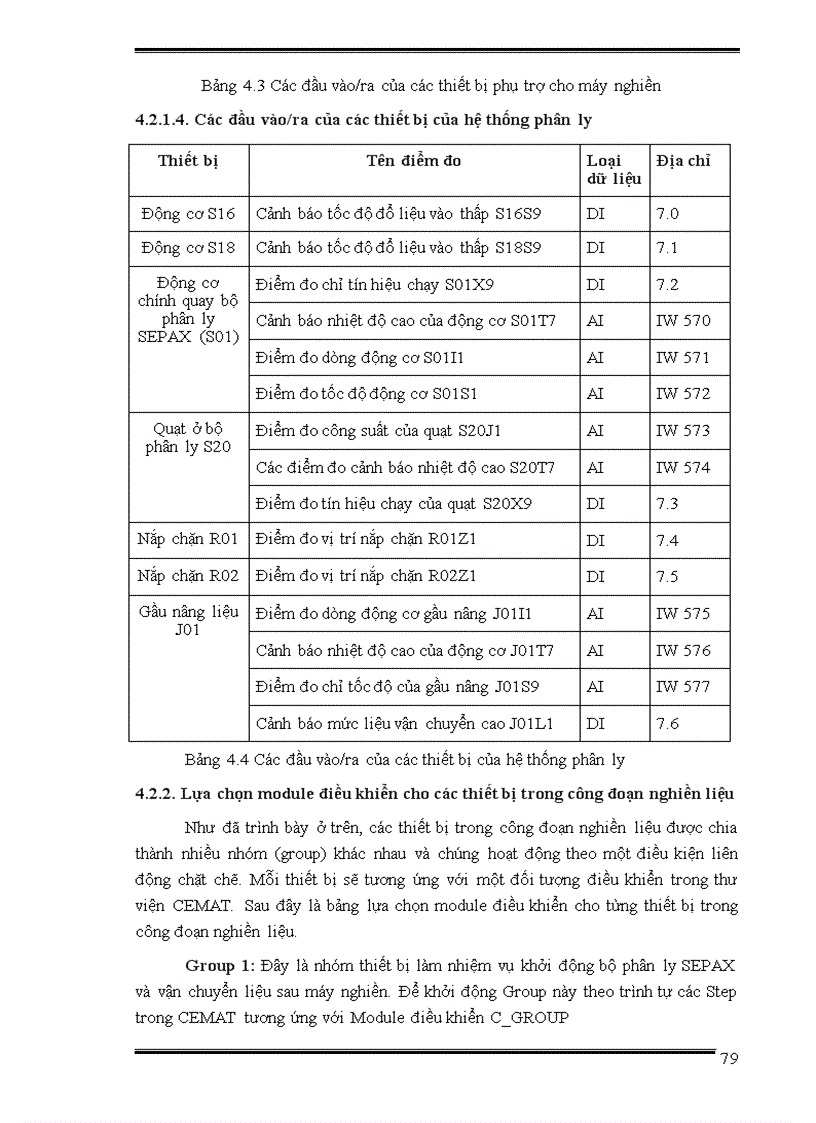 image for page Phân tích và nghiên cứu hệ thống điều khiển công đoạn nghiền liệu của nhà máy xi măng