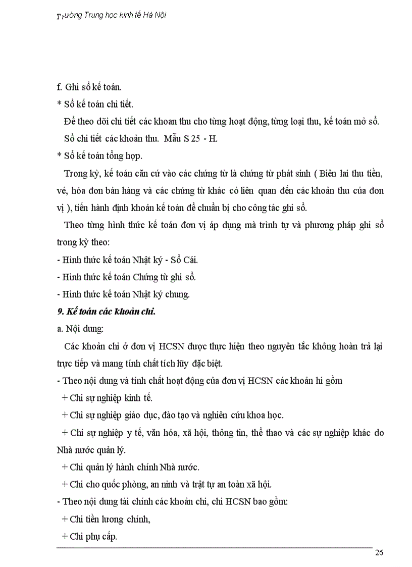image for page Thực tế công tác kế toán hành chính sự ngiệp tại trường trung học cơ sở Hoàng Văn Thụ Hà Nội