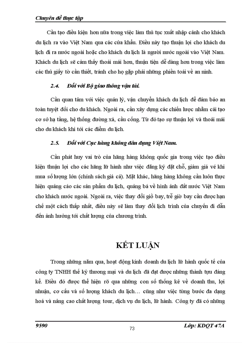 image for page Hoạt động kinh doanh lữ hành quốc tế tại công ty TNHH Phát triển Thế kỷ Thương mại và Du lịch thực trạng và giải pháp