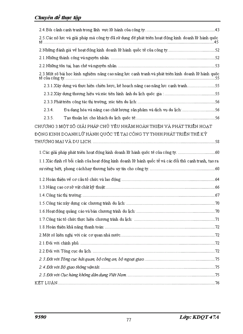 image for page Hoạt động kinh doanh lữ hành quốc tế tại công ty TNHH Phát triển Thế kỷ Thương mại và Du lịch thực trạng và giải pháp