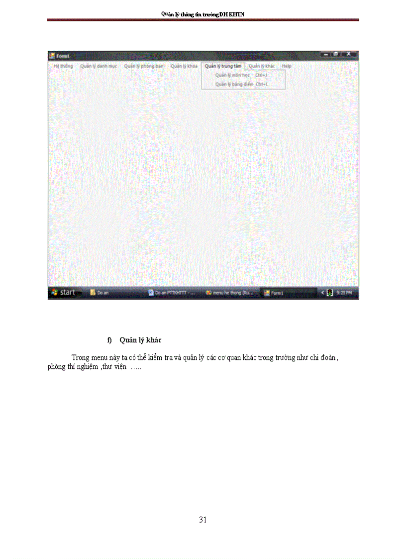 image for page Phân tích và thiết kế hệ thống thông tin quản lý sinh viên và nhân viên của trường Đại học Khoa học tự nhiên