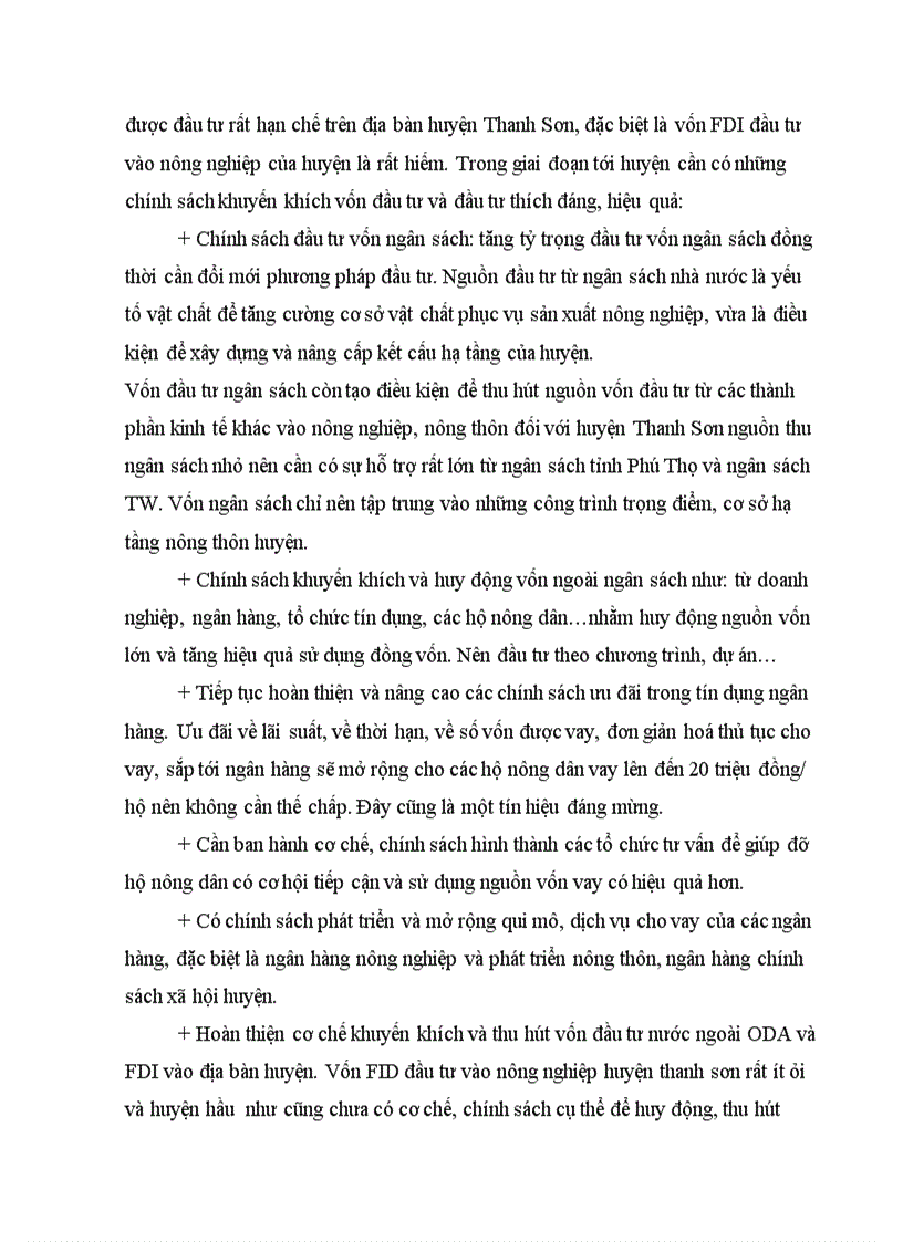 image for page Thực trạng và một số chính sách phát triển kinh tế nông nghiệp nông thôn huyện Thanh Sơn tỉnh Phú Thọ giai đoạn 2006 2010