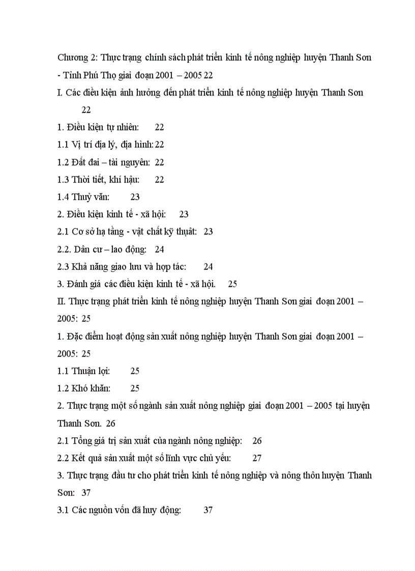 image for page Thực trạng và một số chính sách phát triển kinh tế nông nghiệp nông thôn huyện Thanh Sơn tỉnh Phú Thọ giai đoạn 2006 2010