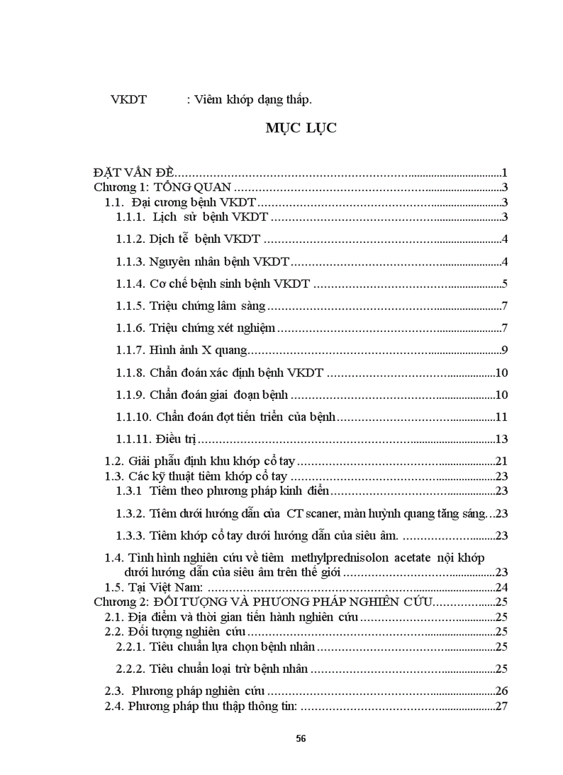 image for page Đánh giá kết quả điều trị viêm khớp cổ tay trong viêm khớp dạng thấp bằng phương pháp tiêm nội khớp dưới hướng dẫn siêu âm 1