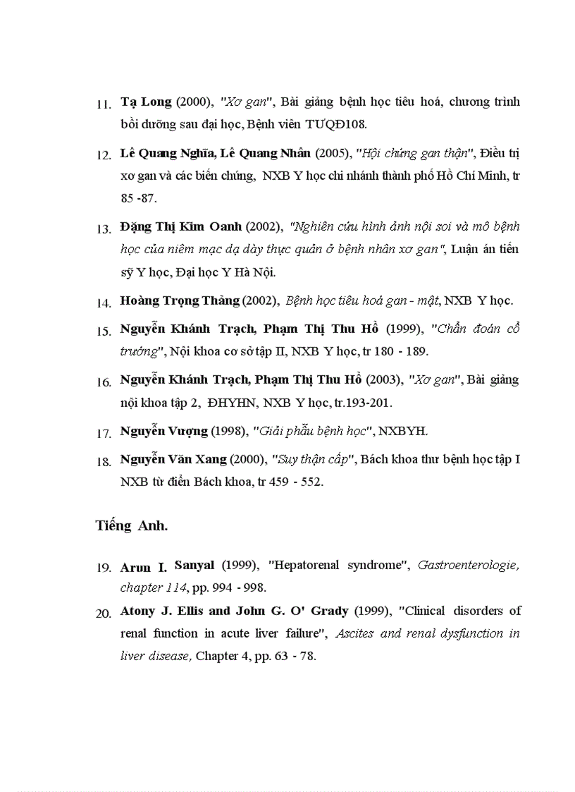 image for page Nghiên cứu đặc điểm lâm sàng một số xét nghiệm cận lâm sàng của bệnh nhân xơ gan có HCGT 4