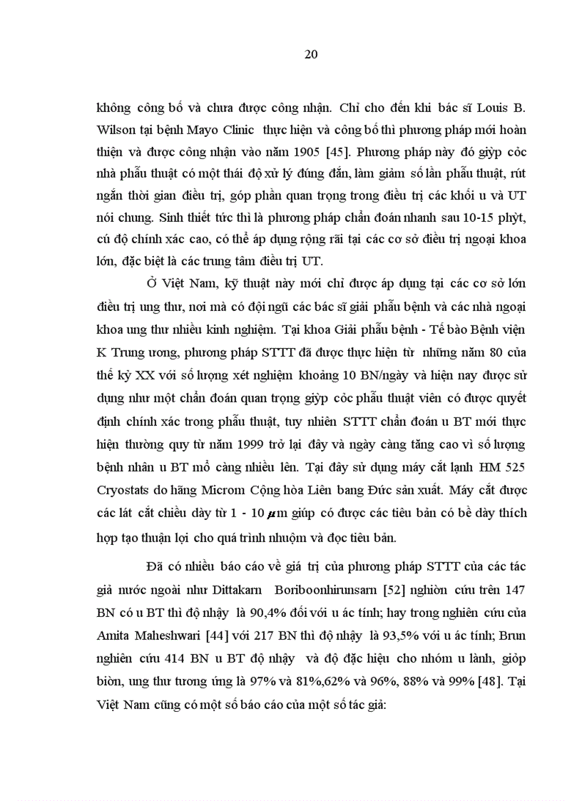 image for page Nhận xét đặc điểm lâm sàng cận lâm sàng và giá trị sinh thiết tức thì trong chẩn đoán u buồng trứng tại Bệnh viện K 1