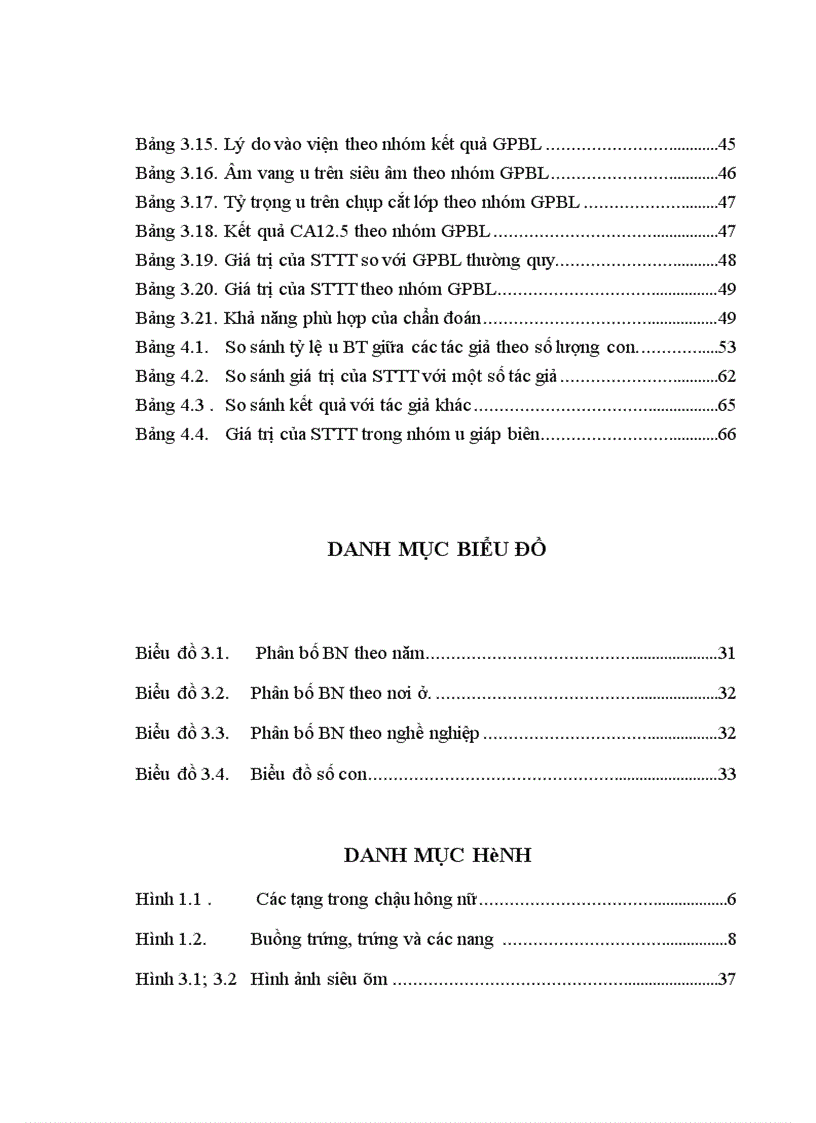 image for page Nhận xét đặc điểm lâm sàng cận lâm sàng và giá trị sinh thiết tức thì trong chẩn đoán u buồng trứng tại Bệnh viện K 1