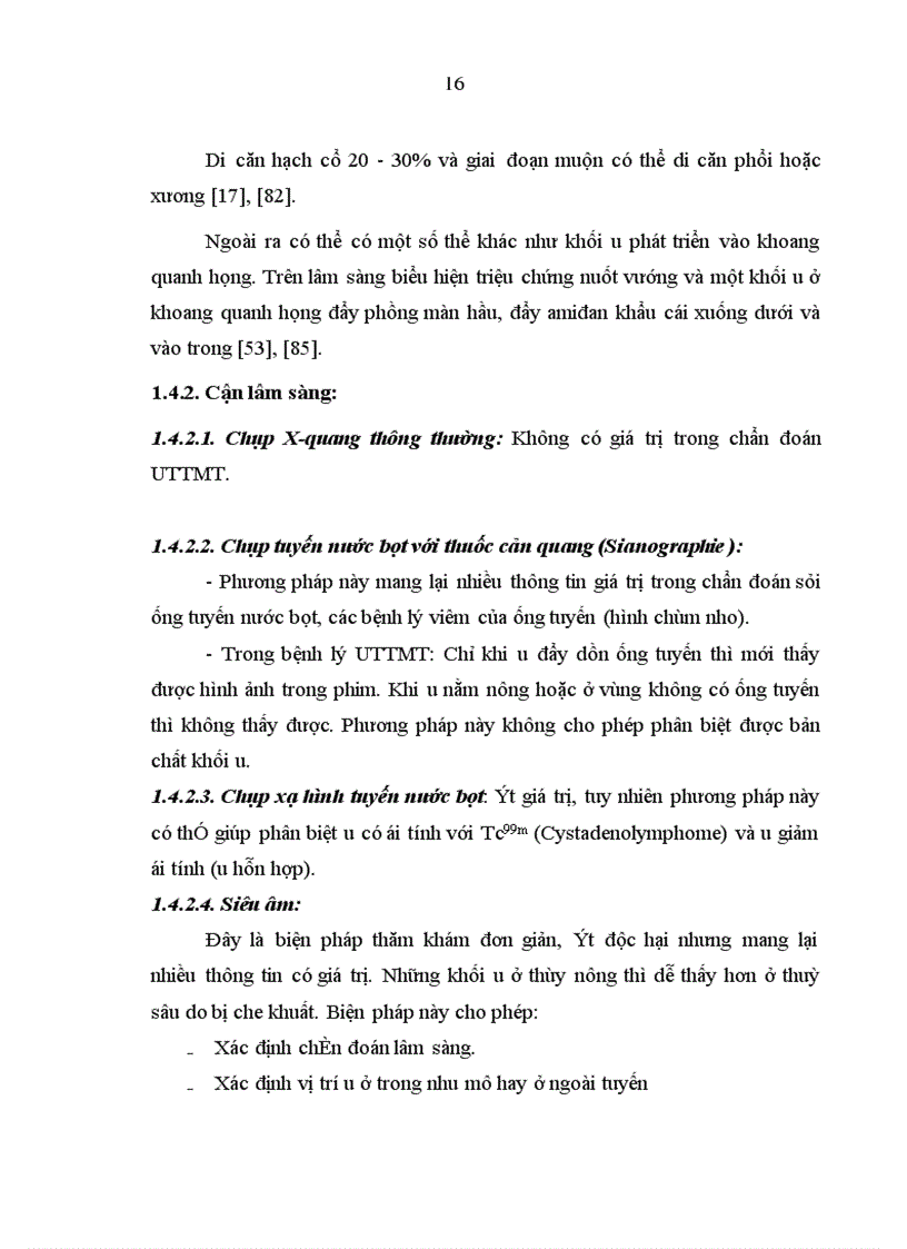 image for page Nhận xét đặc điểm lâm sàng cận lâm sàng và kết quả điều trị của ung thư tuyến mang tai tại bệnh viên k từ năm 2005 đến 2009