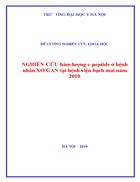 Nghiên cứu hàm lượng C peptide ở bệnh nhân Xơ gan tại bệnh viện Bạch Mai năm 2010