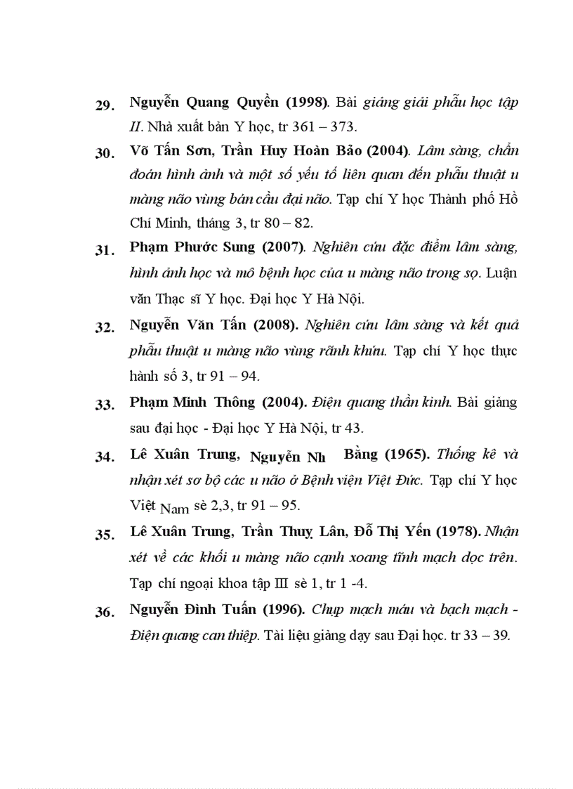 image for page Bệnh lý u màng não