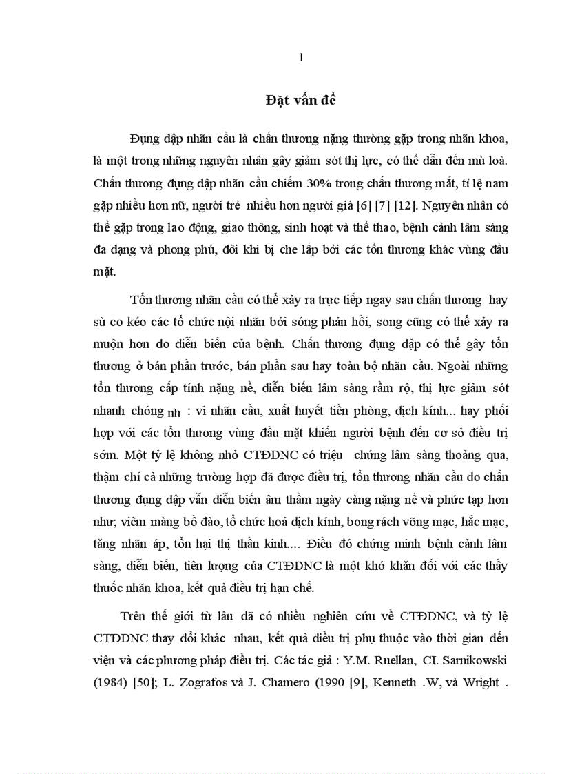 image for page Đặc điểm lâm sàng và kết quả điều trị ban đầu chấn thương đụng dập nhãn cầu tại Bệnh viện mắt Tung ương từ 2003 đến 2007