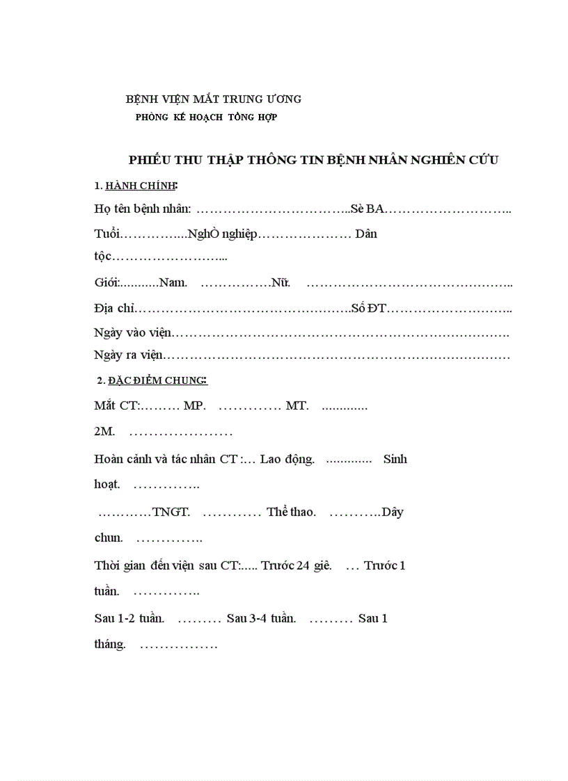 image for page Đặc điểm lâm sàng và kết quả điều trị ban đầu chấn thương đụng dập nhãn cầu tại Bệnh viện mắt Tung ương từ 2003 đến 2007