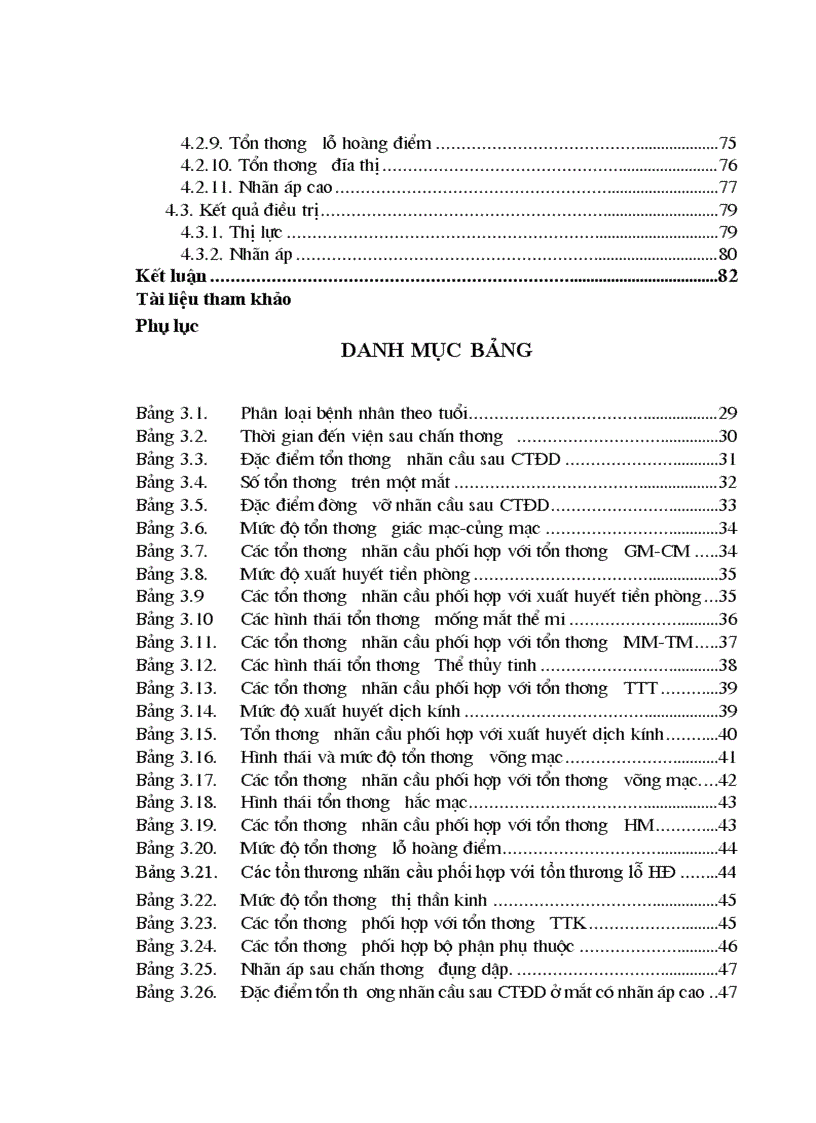 image for page Đặc điểm lâm sàng và kết quả điều trị ban đầu chấn thương đụng dập nhãn cầu tại Bệnh viện mắt Tung ương từ 2003 đến 2007