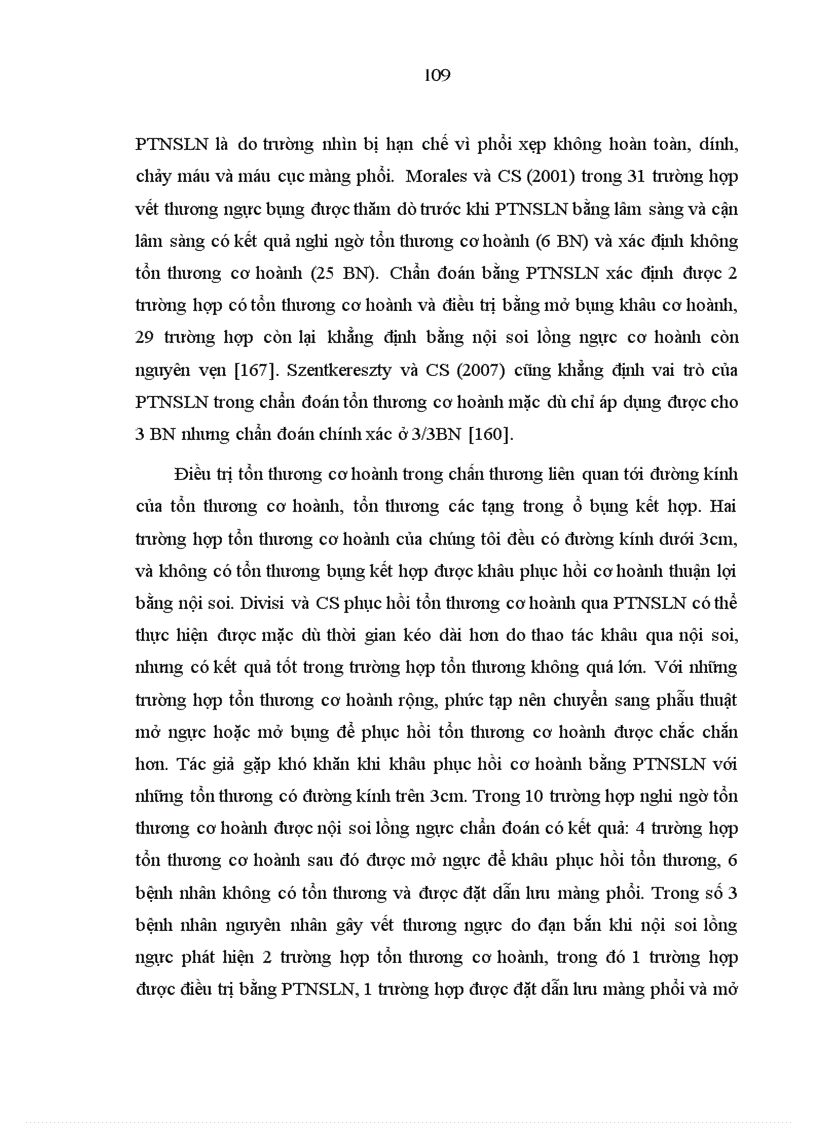 image for page Nghiên cứu ứng dụng phẫu thuật nội soi lồng ngực trong chẩn đoán và điều trị chấn thương ngực