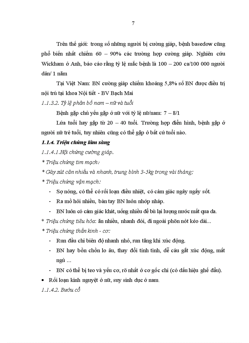 image for page Nghiên cứu các biểu hiện tim mạch và hiệu quả điều trị nôi khoa trong tháng đầu tiên ở bệnh nhân Basedow tại khoa Nội tiết Bệnh viện Bạch Mai 1