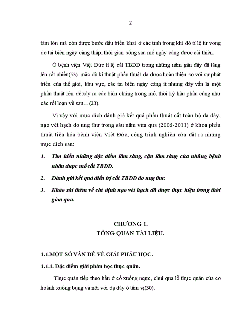 image for page Nghiên cứu triệu chứng lâm sàng cận lâm sàng ở bệnh nhân cắt toàn bộ dạ dày nạo vét hạch ở bệnh viện Việt Đức từ năm 2006 tới 201