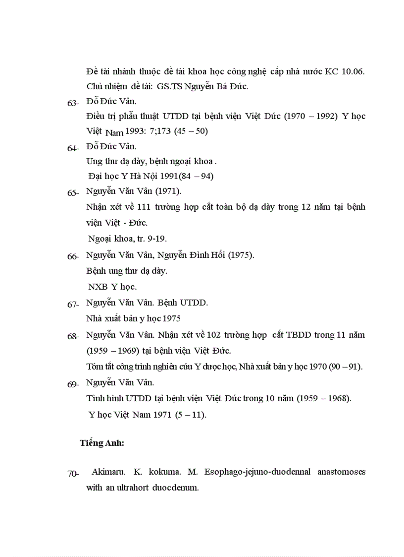 image for page Nghiên cứu triệu chứng lâm sàng cận lâm sàng ở bệnh nhân cắt toàn bộ dạ dày nạo vét hạch ở bệnh viện Việt Đức từ năm 2006 tới 201