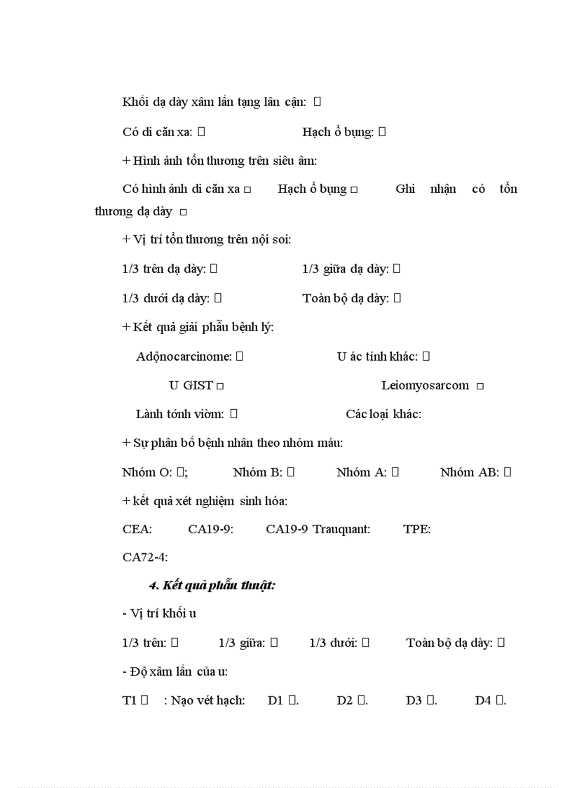 image for page Nghiên cứu triệu chứng lâm sàng cận lâm sàng ở bệnh nhân cắt toàn bộ dạ dày nạo vét hạch ở bệnh viện Việt Đức từ năm 2006 tới 201