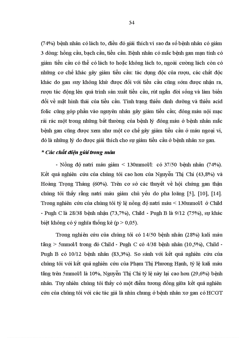 image for page Nghiên cứu đặc điểm lâm sàng một số xét nghiệm cận lâm sàng của bệnh nhân xơ gan có HCGT 5
