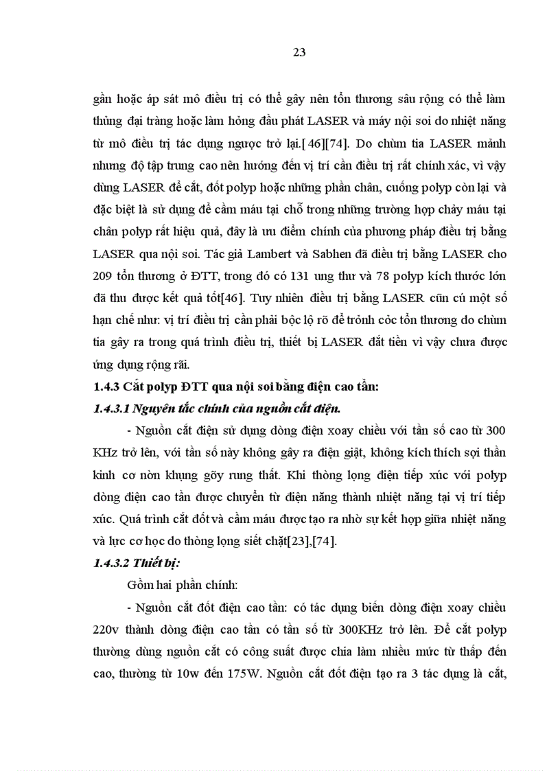 image for page Nhận xét hình ảnh nội soi mô bệnh học của polyp đại trực tràng và kết quả cắt polyp bằng nguồn cắt ENDOPLASMA 1