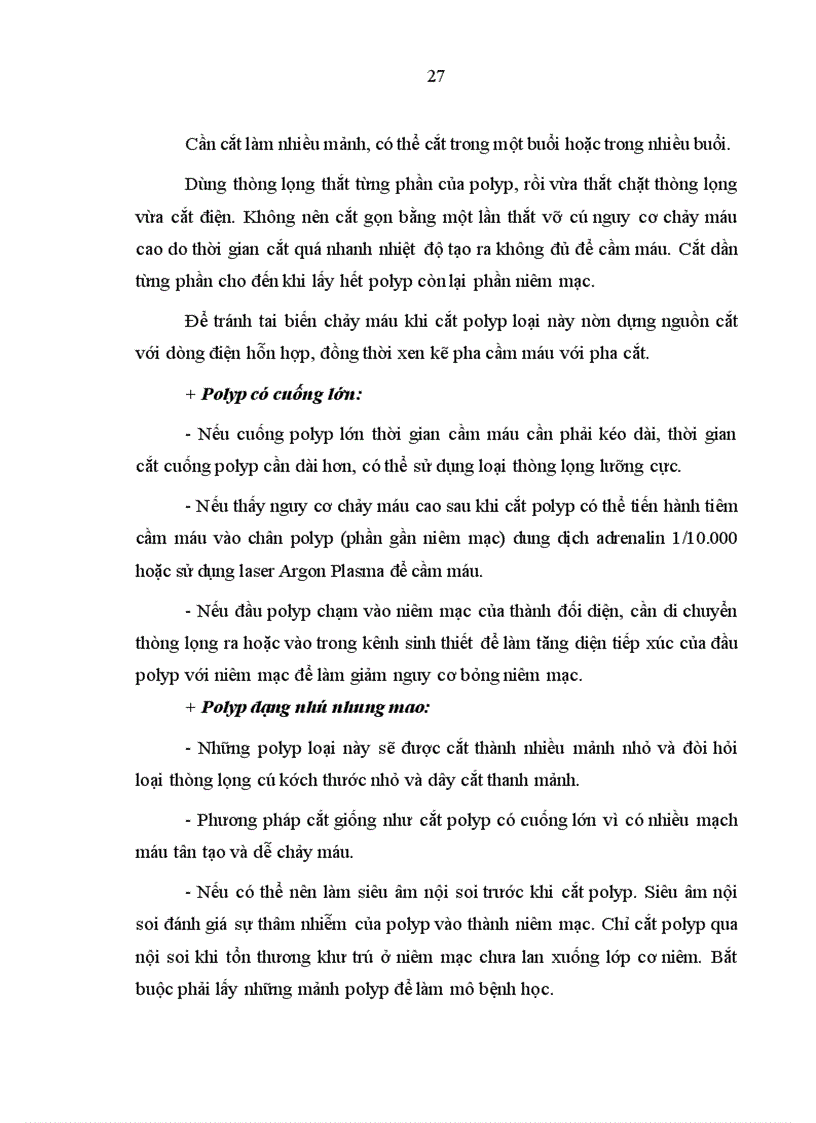 image for page Nhận xét hình ảnh nội soi mô bệnh học của polyp đại trực tràng và kết quả cắt polyp bằng nguồn cắt ENDOPLASMA 1