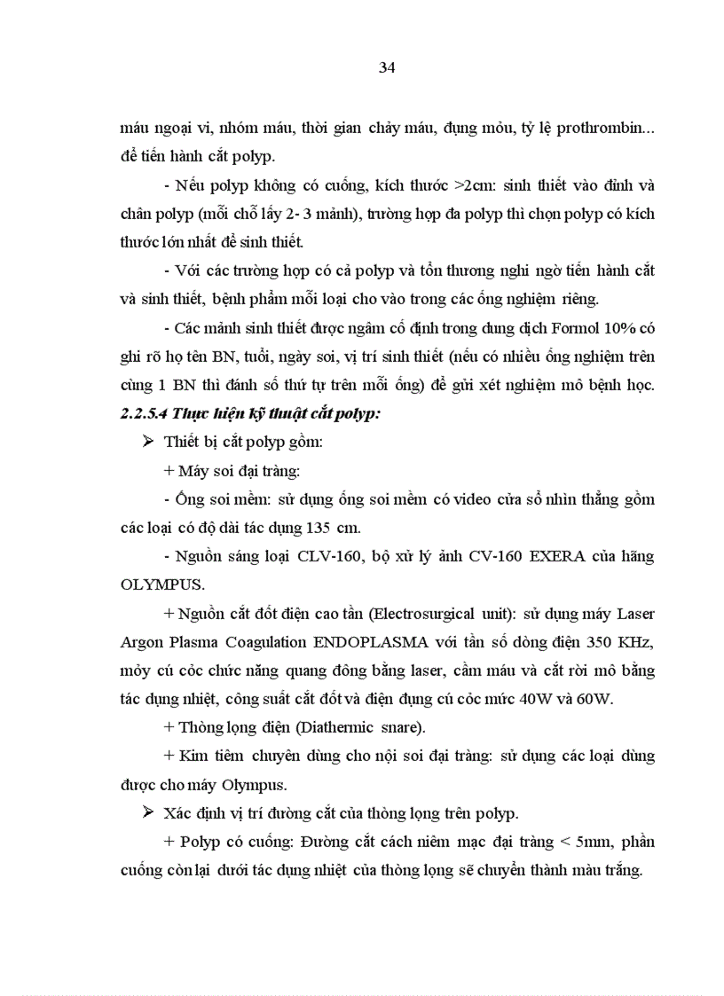 image for page Nhận xét hình ảnh nội soi mô bệnh học của polyp đại trực tràng và kết quả cắt polyp bằng nguồn cắt ENDOPLASMA 1