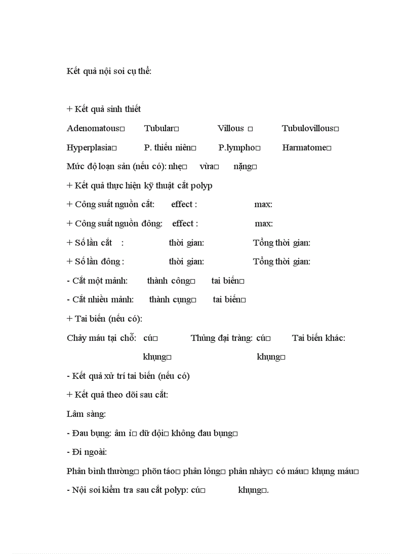 image for page Nhận xét hình ảnh nội soi mô bệnh học của polyp đại trực tràng và kết quả cắt polyp bằng nguồn cắt ENDOPLASMA 1