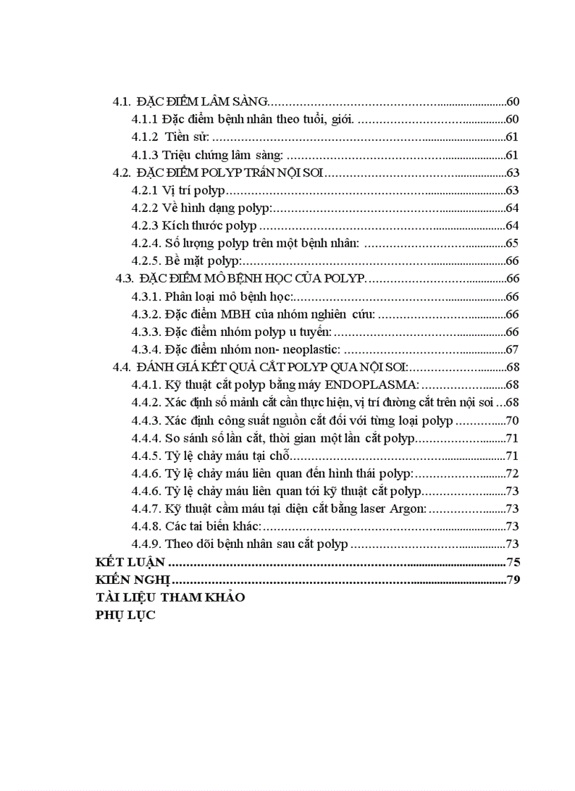 image for page Nhận xét hình ảnh nội soi mô bệnh học của polyp đại trực tràng và kết quả cắt polyp bằng nguồn cắt ENDOPLASMA 1