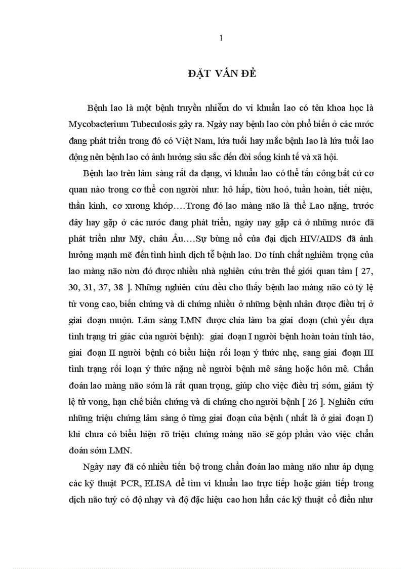 image for page Nghiên cứu đặc điểm lâm sàng cận lâm sàng của lao màng não ở người lớn theo giai đoạn của bệnh 1
