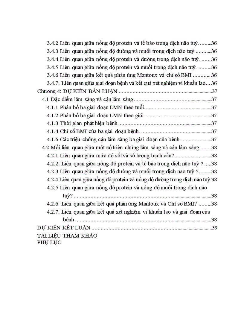 image for page Nghiên cứu đặc điểm lâm sàng cận lâm sàng của lao màng não ở người lớn theo giai đoạn của bệnh 1