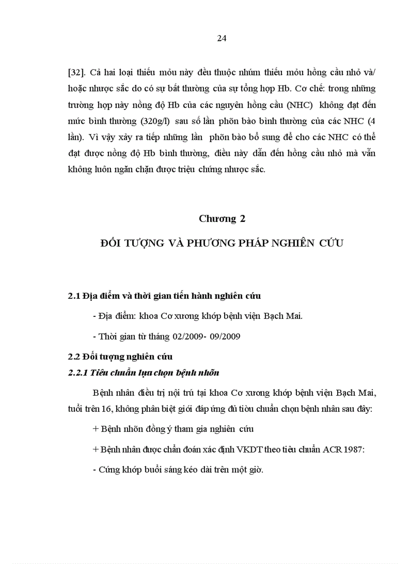 image for page Nghiên cứu đặc điểm của hội chứng thiếu máu và một số yếu tố liên quan trong bệnh viêm khớp dạng thấp 4