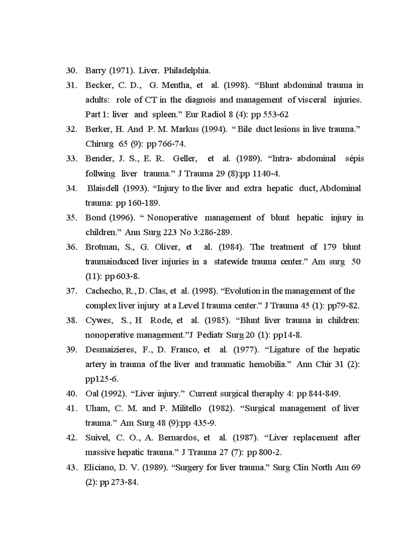 image for page Đánh giá kết quả phẫu thuật của chấn thương và vết thương gan tại Bệnh viện Hữu Nghị Việt Đức