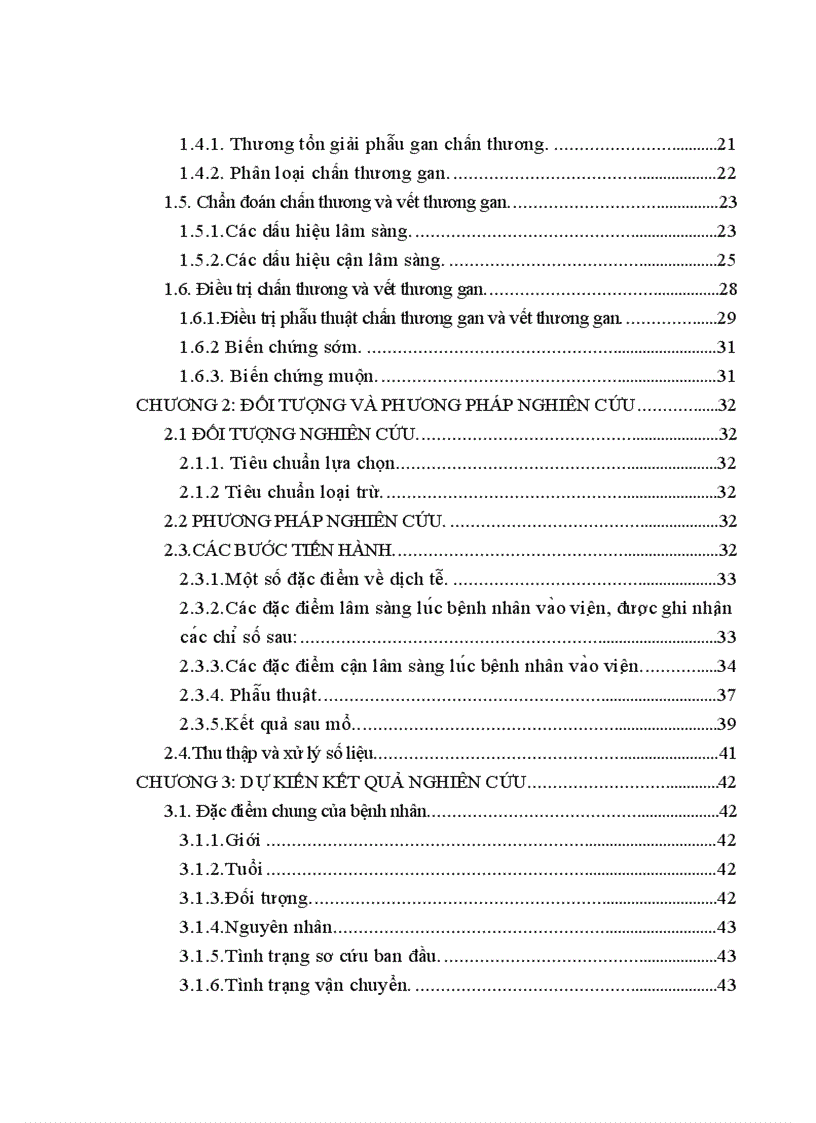 image for page Đánh giá kết quả phẫu thuật của chấn thương và vết thương gan tại Bệnh viện Hữu Nghị Việt Đức