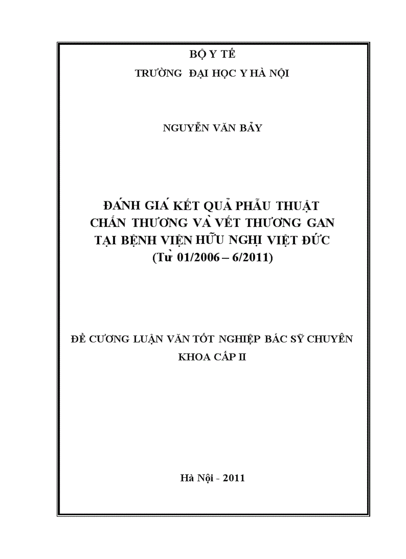 image for page Đánh giá kết quả phẫu thuật của chấn thương và vết thương gan tại Bệnh viện Hữu Nghị Việt Đức