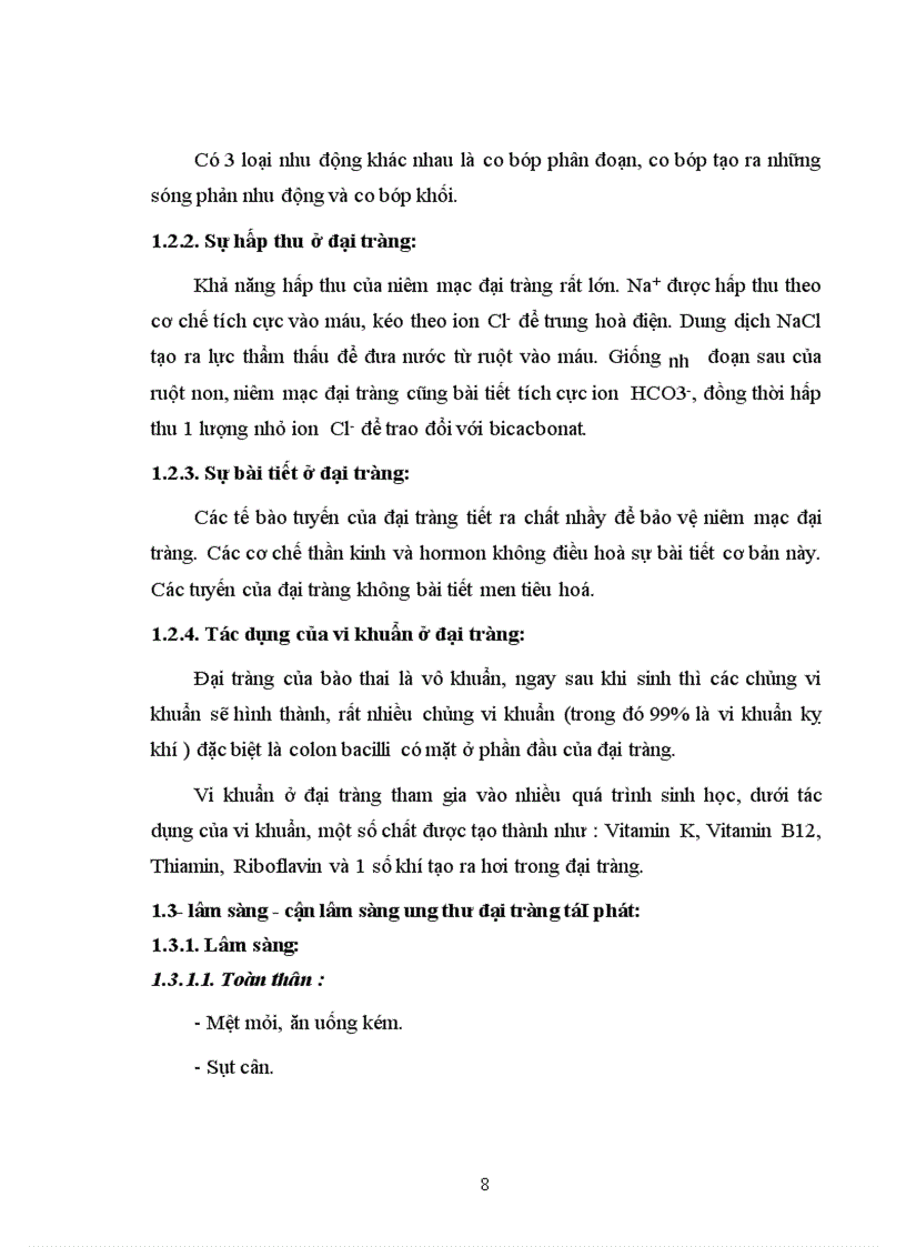 image for page Nghiên cứu kết quả điều trị phẫu thuật ung thư đại tràng tái phát sau mổ tại bệnh viện Việt Đức